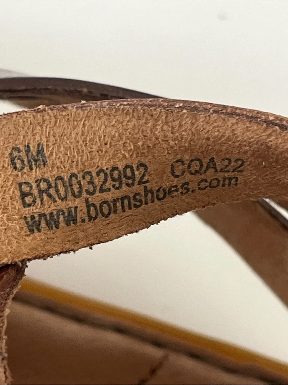 Born Iwa leather woven open toe sandals 6